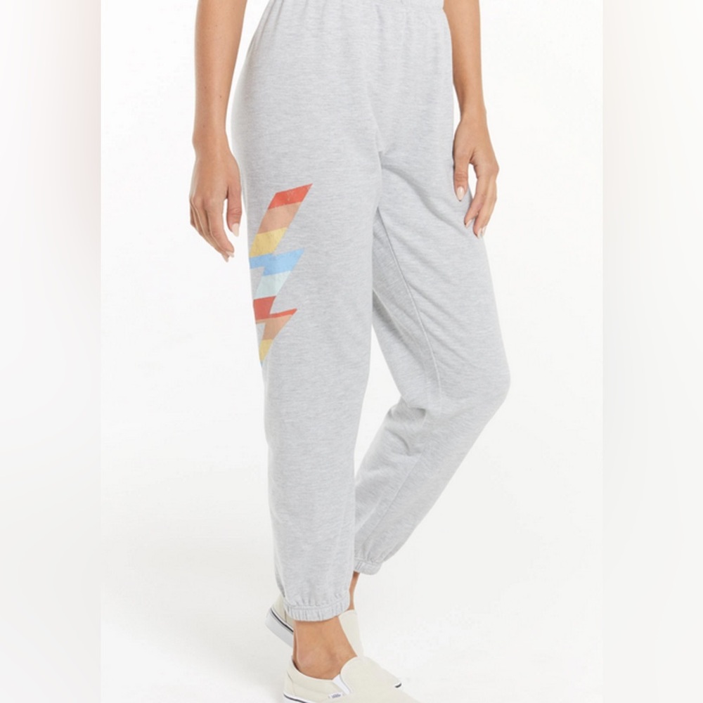 Z Supply Tira Bolt Jogger- Heather Grey